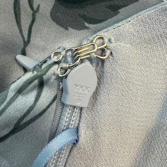 Reformation Ivan Silk Dress Fresh Air - Picture 9 of 14